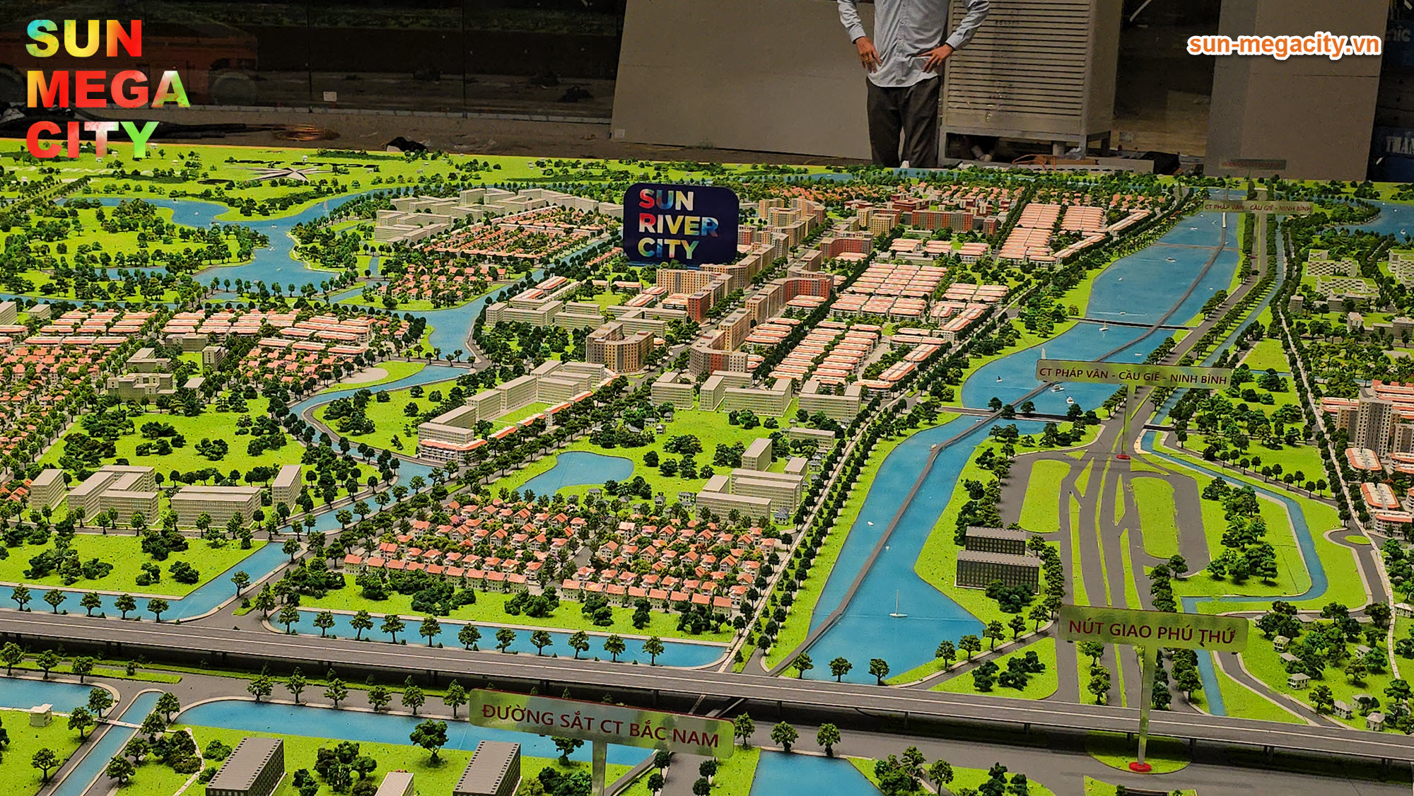 Phối cảnh khu đô thị bên sông Sun River City