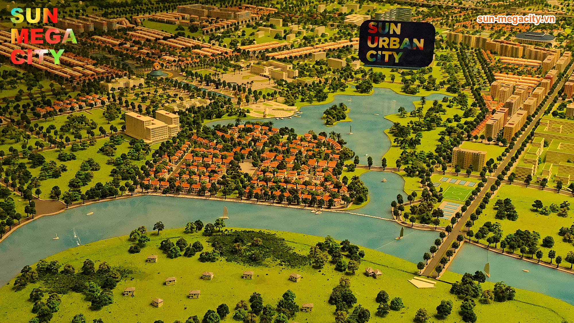 Khu biệt thự trên ốc đảo xanh tại Sun Urban City
