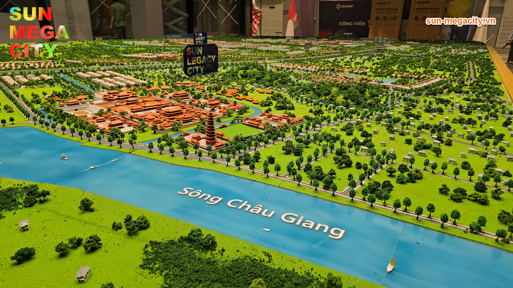 Sun Legacy City nhìn từ mặt sông Châu Giang
