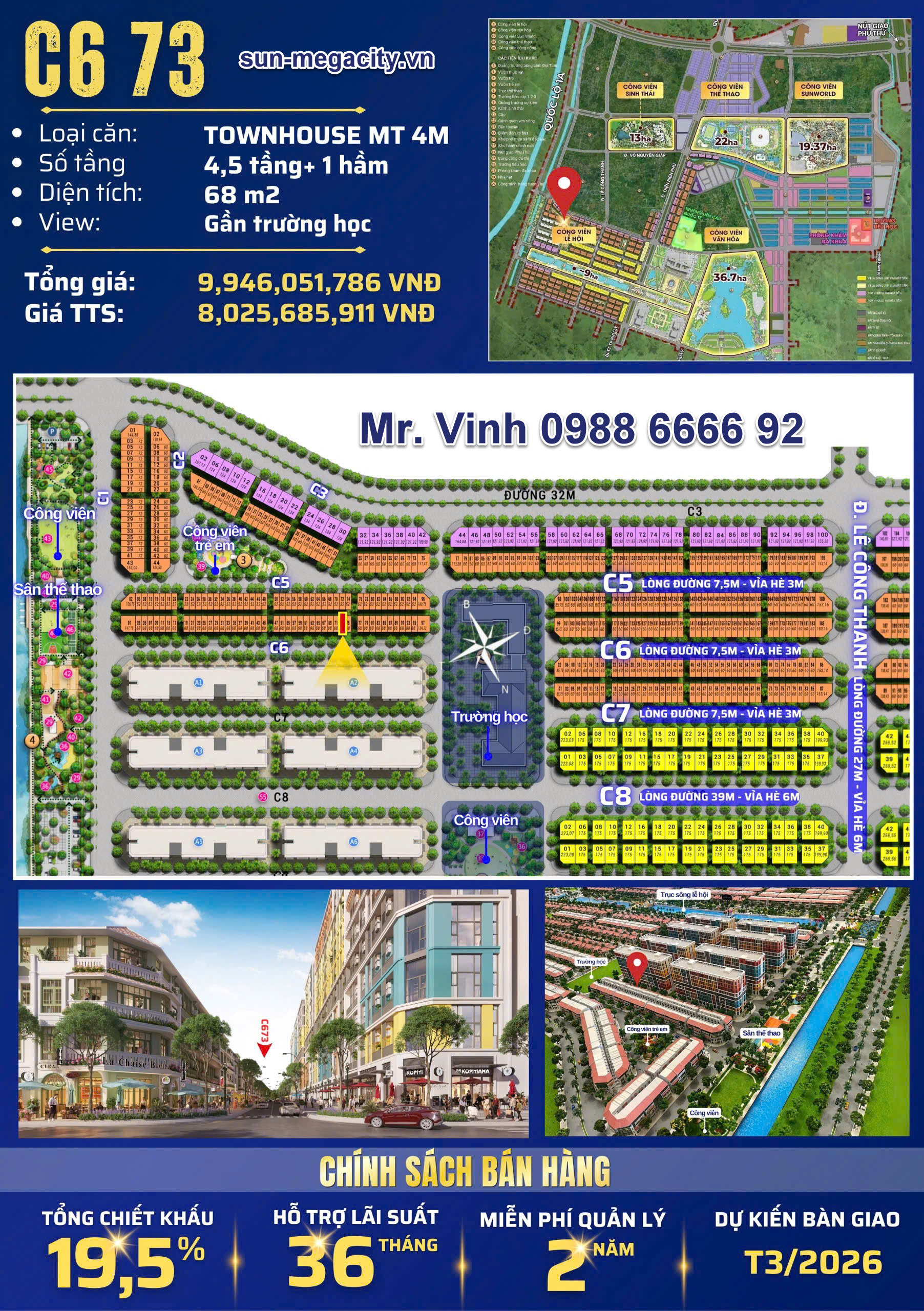 Căn liền kề C673 - Kim Ngân, Sun Urban City sở hữu vị trí vàng, tiềm năng sinh lời vượt trội