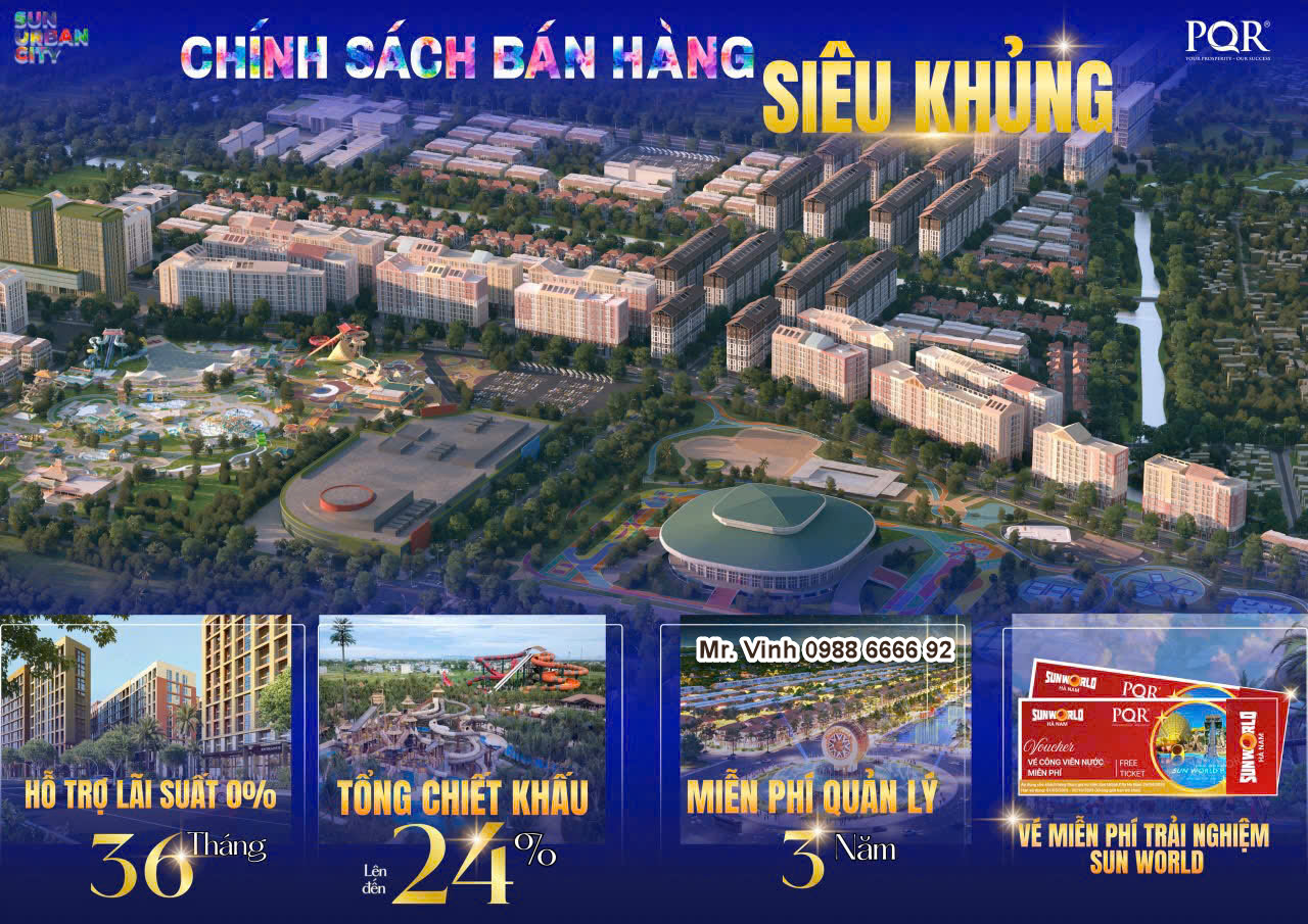 Tổng hợp chính sách bán hàng Sun Urban City T5/2025