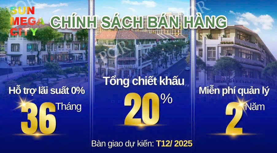 Chính sách bán hàng dự án Sun Urban City: Phân khu Kim Ngân và Kim Tiền