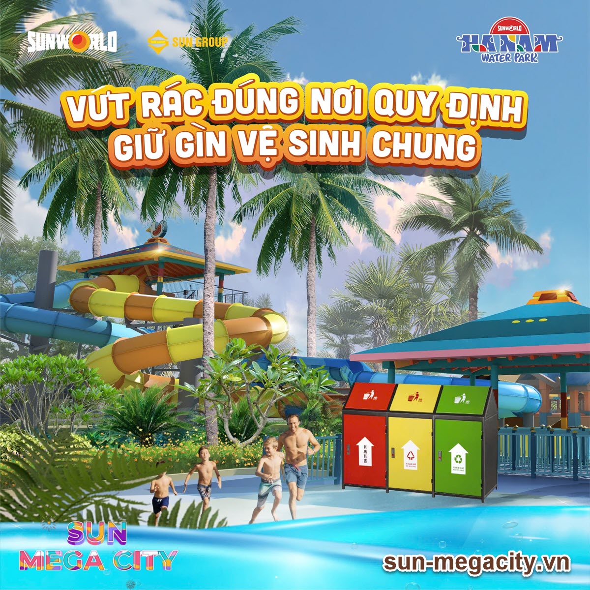 Vứt rác đúng nơi quy định