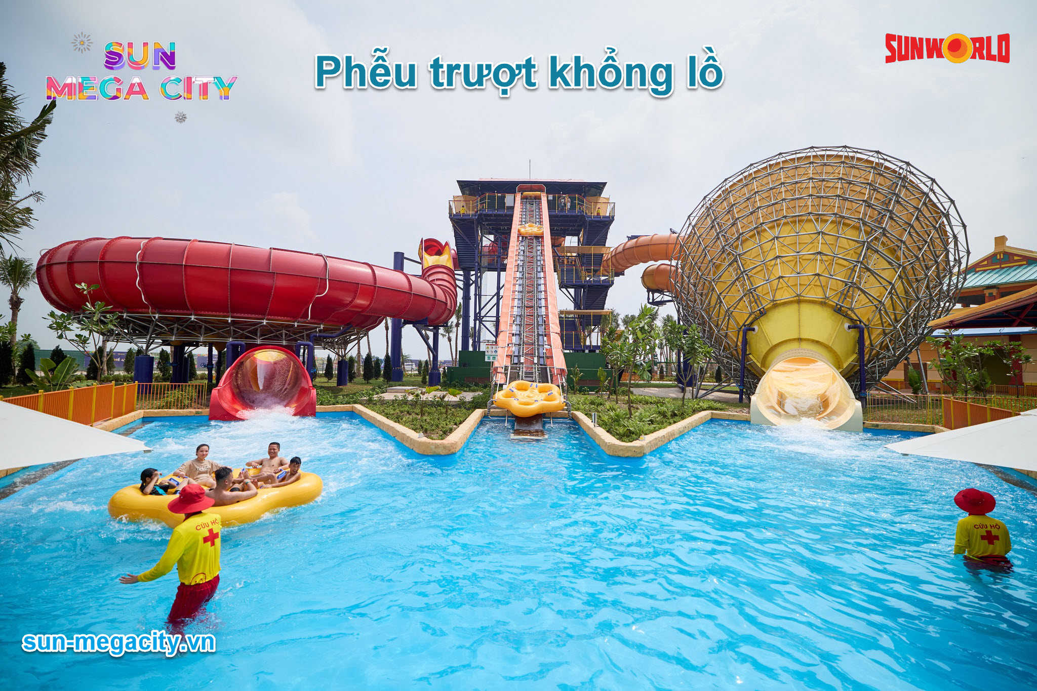 Phễu trượt siêu tốc, siêu to khổng lồ