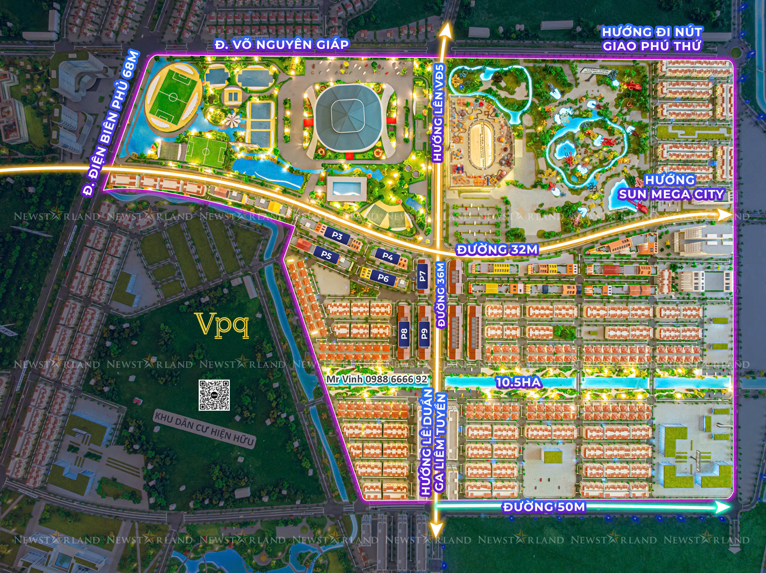 Vị trí trung tâm của trung tâm Flora Avenue