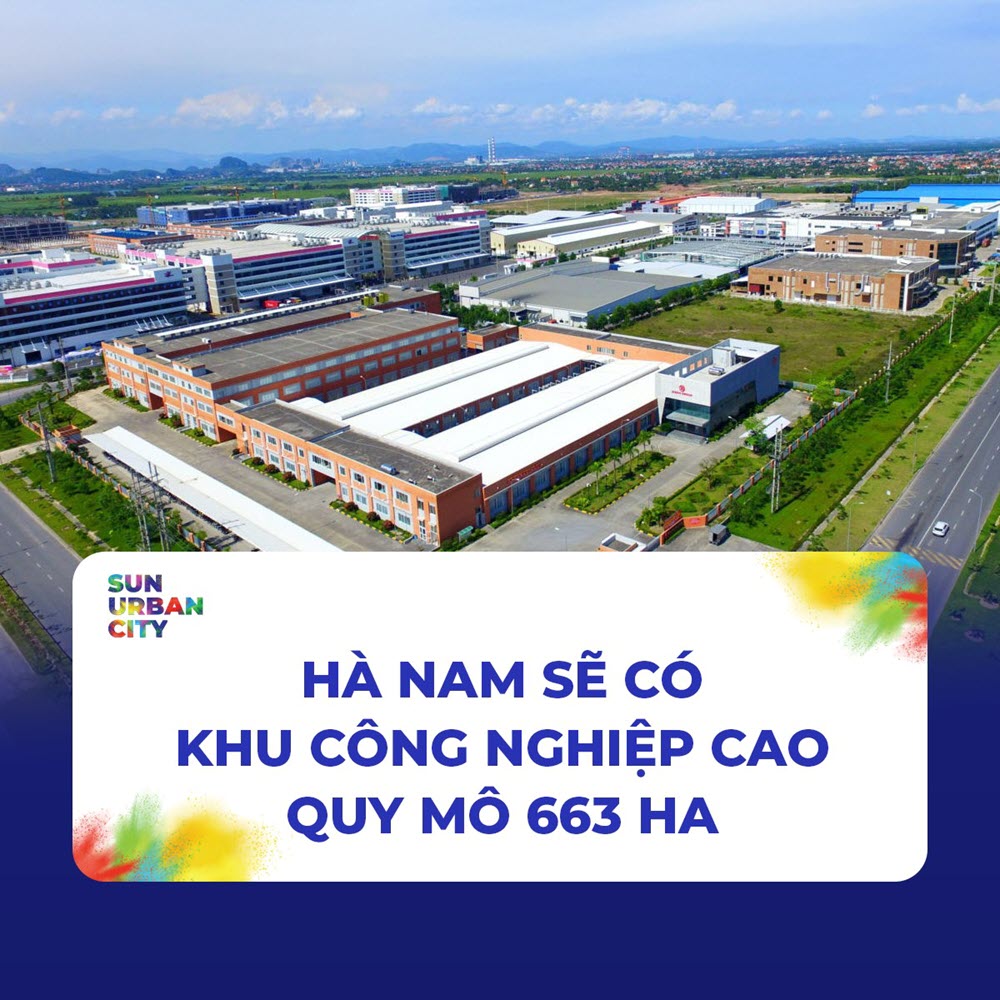 Khu công nghệ cao 663ha tại Hà Nam